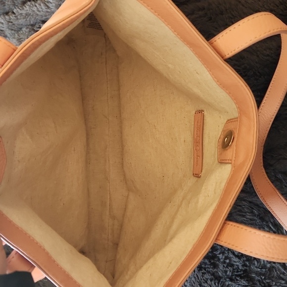 Mark and Graham coral leather tote - Picture 4 of 16